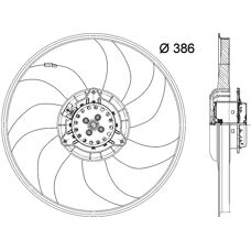 MAHLE ORIGINAL CFF 399 000P - Ψυγείο ανεμιστήρας