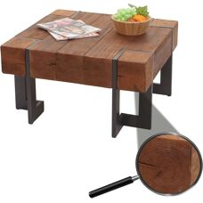 MCW A15-C Couchtisch - Rustikales Industrie-Design - 70x70cm