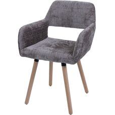 HHG - 867 II - Marrón - Tela chenilla - Silla de comedor