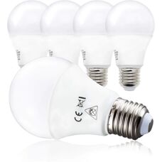 B.K.LICHT - Warmlampe 75W Äquivalent - E27 - Packung zu 5