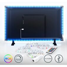 B.K.LICHT LED Lichtbalk - RGB USB, 40-60 inch TV