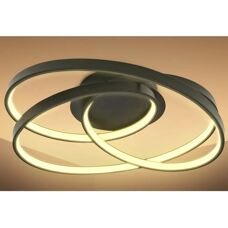 B.K.LICHT Ronde Plafondlamp - Modern Zwart 3000K