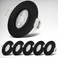 B.K.LICHT - Focos empotrables LED - Ajustables, IP65, 480lm