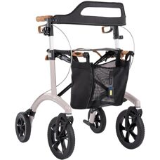 Saljol Pearl Grey AR62 - Leichter Stadt- und Offroad-Rollator