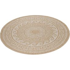 AYYILDIZ TEPPICHE Comilla Runder Outdoor-Teppich - Beigefarben
