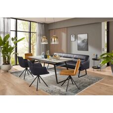 Musterring JustB SP500 - Nachtblau - Leder - Drehstuhl