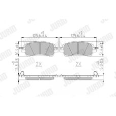 Jurid Mazda 2 Bremsbeläge - Vorderachse Disc-Bremse