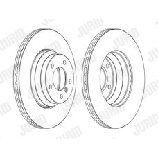 JURID BMW Bremsepatron - 24mm x 120mm Ventileret - 3-serie