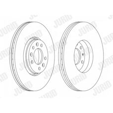 JURID 562622JC-1 Ventilerad bromsskiva - Bromsskiva