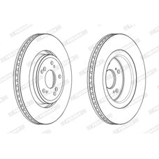 Ferodo DDF2657C Vorn Belüfteter Bremsscheibe - Disc Brake
