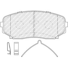 FERODO FDB5285 Brake Pads Kit - Front, ECE R90 Approved, 2 Wear Indicators