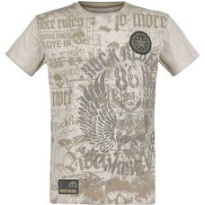 Rock Rebel by EMP Rebel Soul Beiges Kurzarm-T-Shirt - T-Shirt
