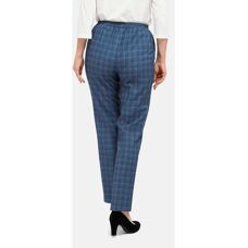 Goldner Fashion Re-fresh-ruutuhousut - blau - Gr. 21 - Hosen