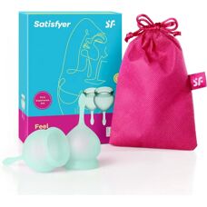 Satisfyer Menstruationstassen-Set - Flexibel, Medizinischer Silikon
