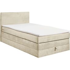 ED EXCITING DESIGN Luzern Beige Boxspringbett - Komplettbett mit Stauraum