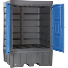 Unitate de depozitare substanțe periculoase eurokraft pro - 4 butoaie, 1150L