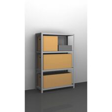 Estantería Pesada Eurokraft - Galvanizada, 1500mm Altura