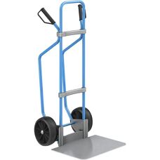 Eurokraft pro Trole pentru saci - Albastru, 450x500mm, Zincat, Anvelope din cauciuc - Tip sac