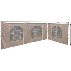 QUICK STAR - Pannello laterale con finestra in PVC - Beige