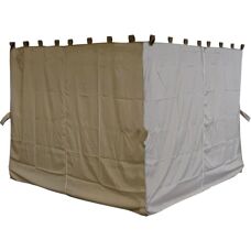 Quick Star - 4 Pannelli laterali per Gazebo 3x3m - Beige