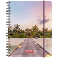 BRUNNEN Paradise Student Calendar 2023/2024 A6 Multi-Color