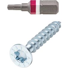 Viti zincate Wurth - Testa Phillips a 4 lati - 500 pezzi