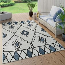 Alfombra Azul Kuba 124 de PACO HOME - Interior y Exterior
