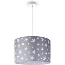 PACO HOME Capri 315 Weiße Kinder Stern Pendelleuchte