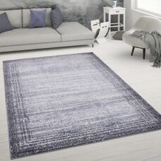 Tappeto Vintage Astratto Paco Home - Pelo Corto - Grigio