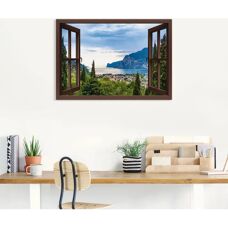ARTLAND Blick auf Gardasee Wandbild - Landschaftsfotografie
