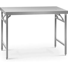 Vikbar rostfritt stål Arbetsbord - 60x120cm - 210kg