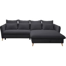Sofa EXXPO - Modern Grau mit Recamiere & Stauraum - Sofas