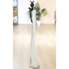 GILDE Tortuga Afrikaanse Decoratiebeeld - Beige - 104cm