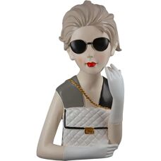 Figurine GILDE Dame avec Sac - 29cm - Figur décorative - Publicité