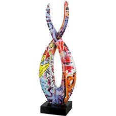 Gilde Flame Street Art Dekofigur - Moderne Kunst Skulptur