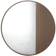 GILDE Casablanca Wandspiegel - Modern MDF Braun 70x70cm
