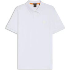 Hugo Boss Passenger (50507803) - Slim-fit polo shirt in stretch cotton with logo patch (50507803) white