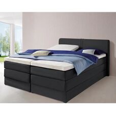 HAPO Schwarzes Boxspringbett mit Stauraum - Boxspringbett