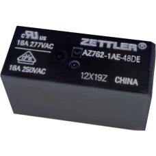 Zettler Electronics AZ762-1AE-48DE Relais - 48V/DC 16A Compact UL Approuvé - Publicité