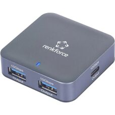 Renkforce RF-USBH-500 Aluminium USB 3.2 Hub - 4 Portar