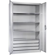 Armoire en Acier CP Grande Capacité Avec Serrure - Armoire de Rangement - Publicité
