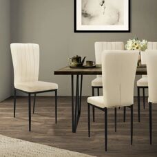 ML-DESIGN Set 4 Samettiset Ruokatuolit - Moderni Huonekalut