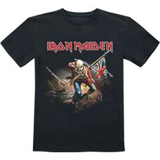 Iron Maiden Trooper Lasten T-paita - Unisex - Musta - 104-164 - T-paita