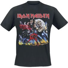Iron Maiden Stranger Number Of The Beast Musta T-Paita - Mies