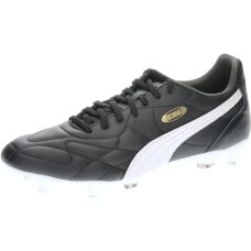 Puma King Top Soft Ground Boots - Black/White - 8.5 - Football Boots