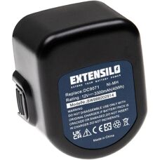 EXTENSILO Battery for Dewalt 12V NiMH Long-Lasting Power