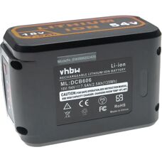 VHBW Batería compatible con DeWalt 7500mAh Li-Ion 18V/54V