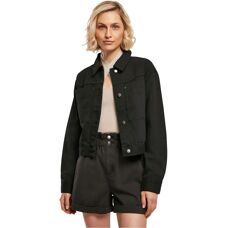 Urban Classics Damen Kurze Boxy Worker Jeansjacke - Jacke