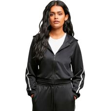 Urban Classics Ladies Cropped Track Jacket - Jacket