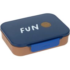 Lässig Little Gang Smile Blå - Bento lunchbox för barn